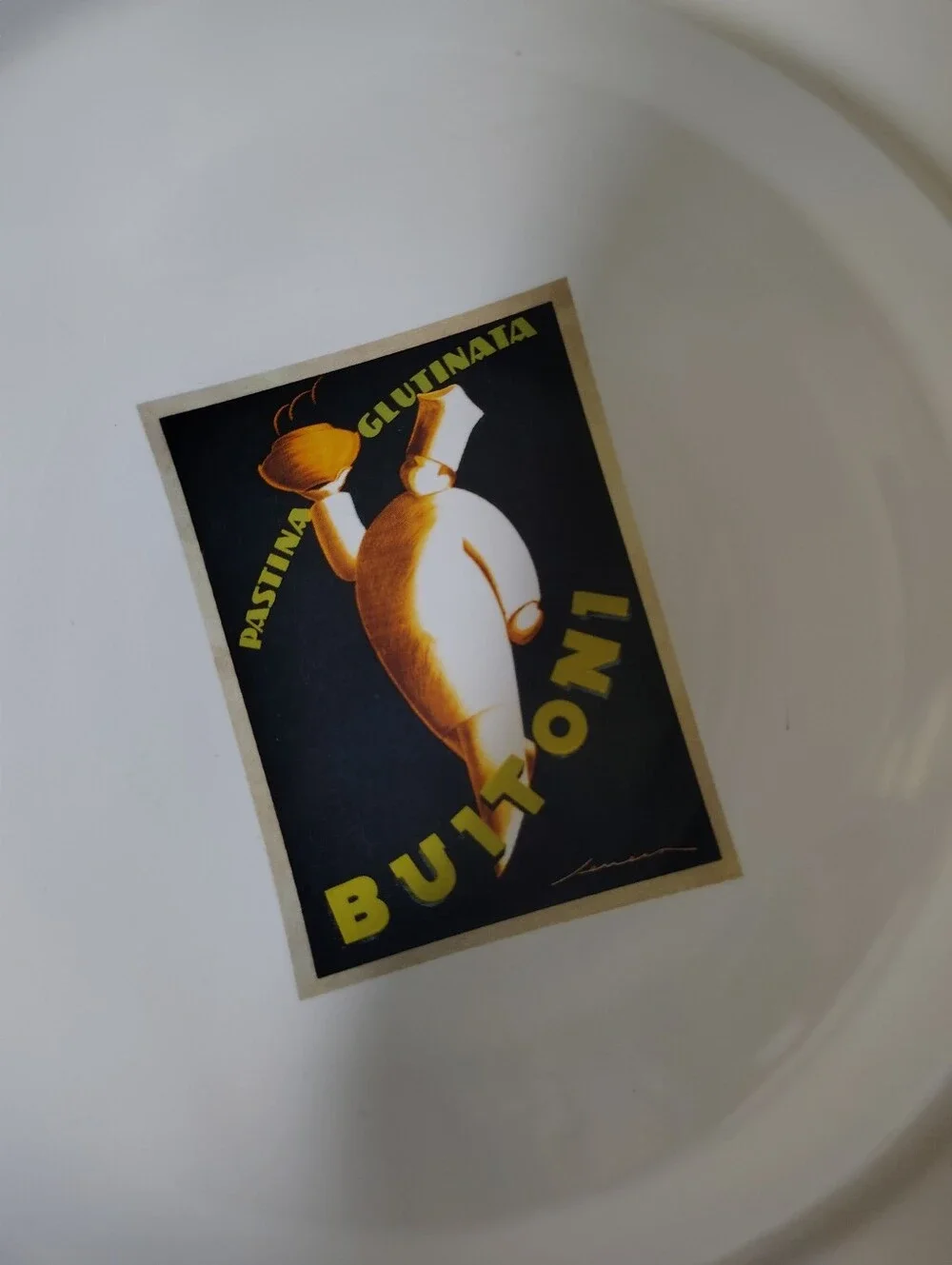 Pottery Barn Vintage Pasta Bowls Set Of 2 Italian Poster Dinnerware Date Night